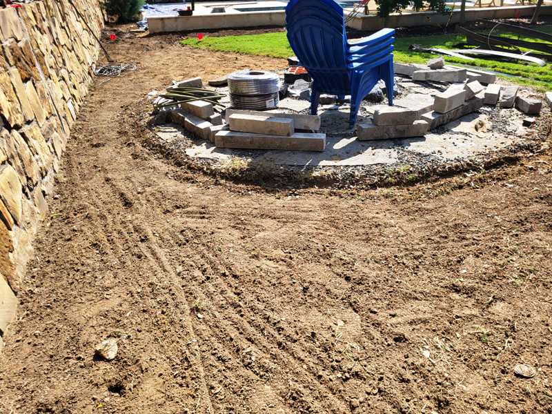 Soil prep for sod replacement.